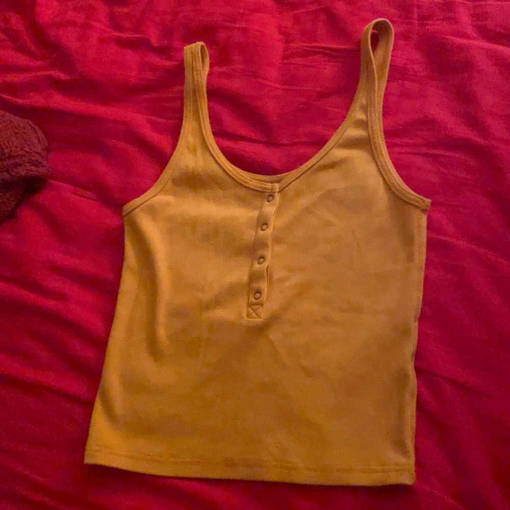 Mustard Yellow Tank Top, Abercrombie&Fitch, Size S